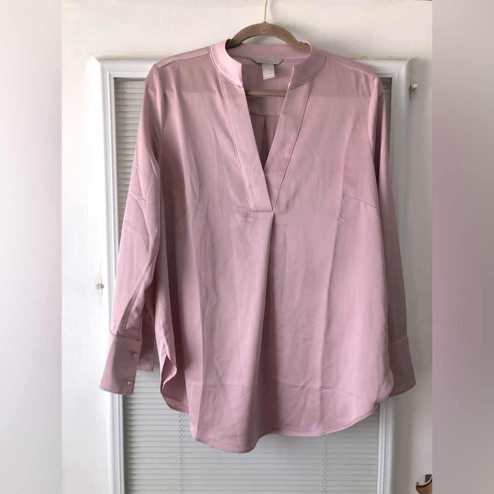 Mauve silky top